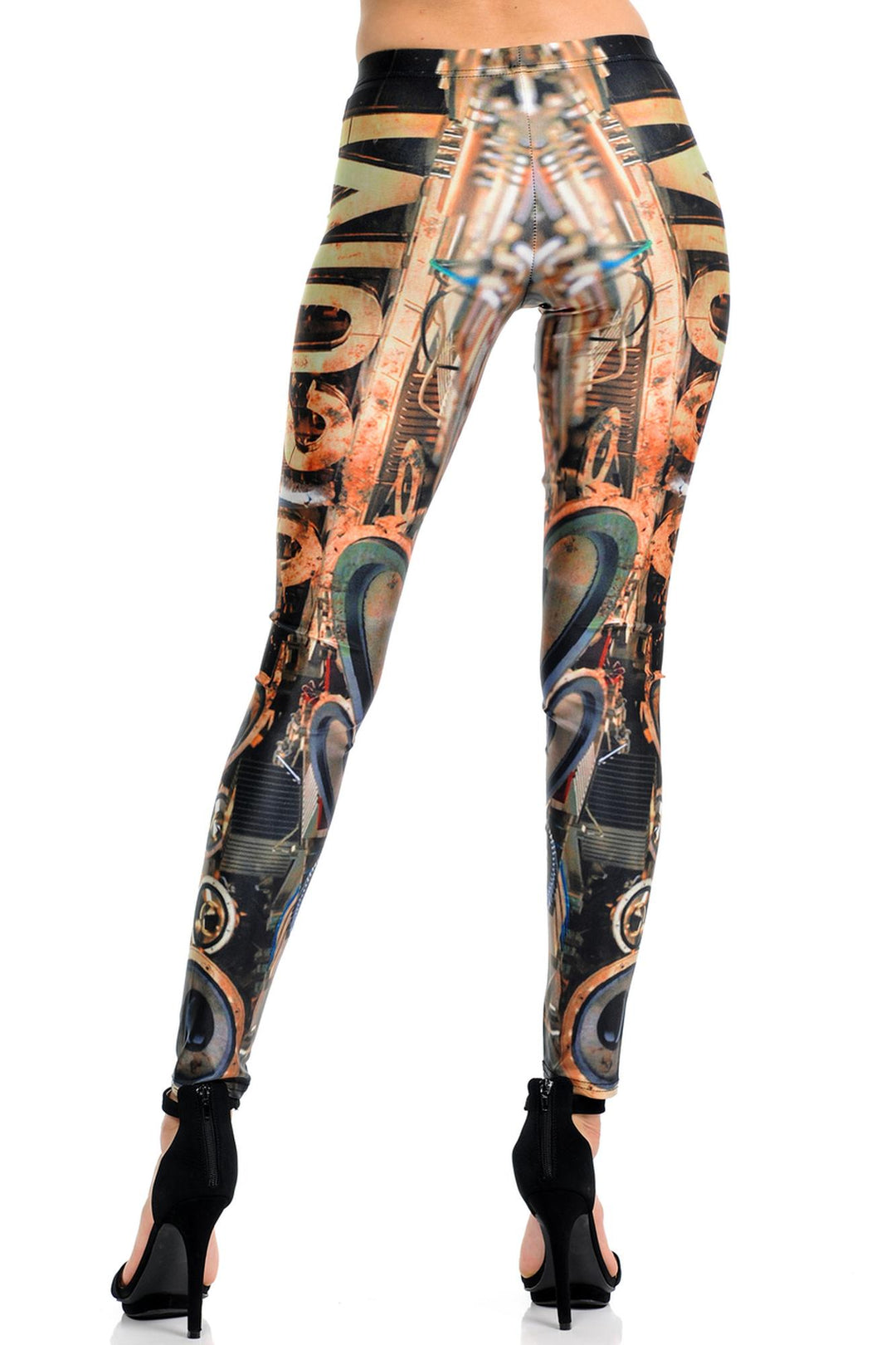 Premium Graphic Print Music Steampunk Leggings