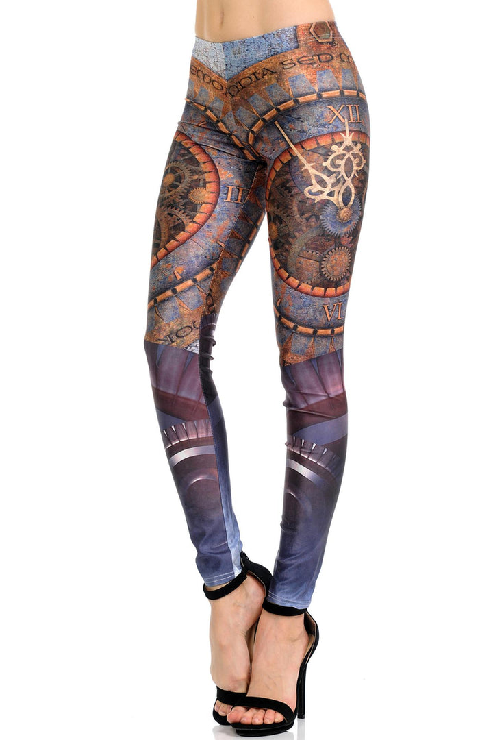 Premium Graphic Print Romanus Steampunk Leggings