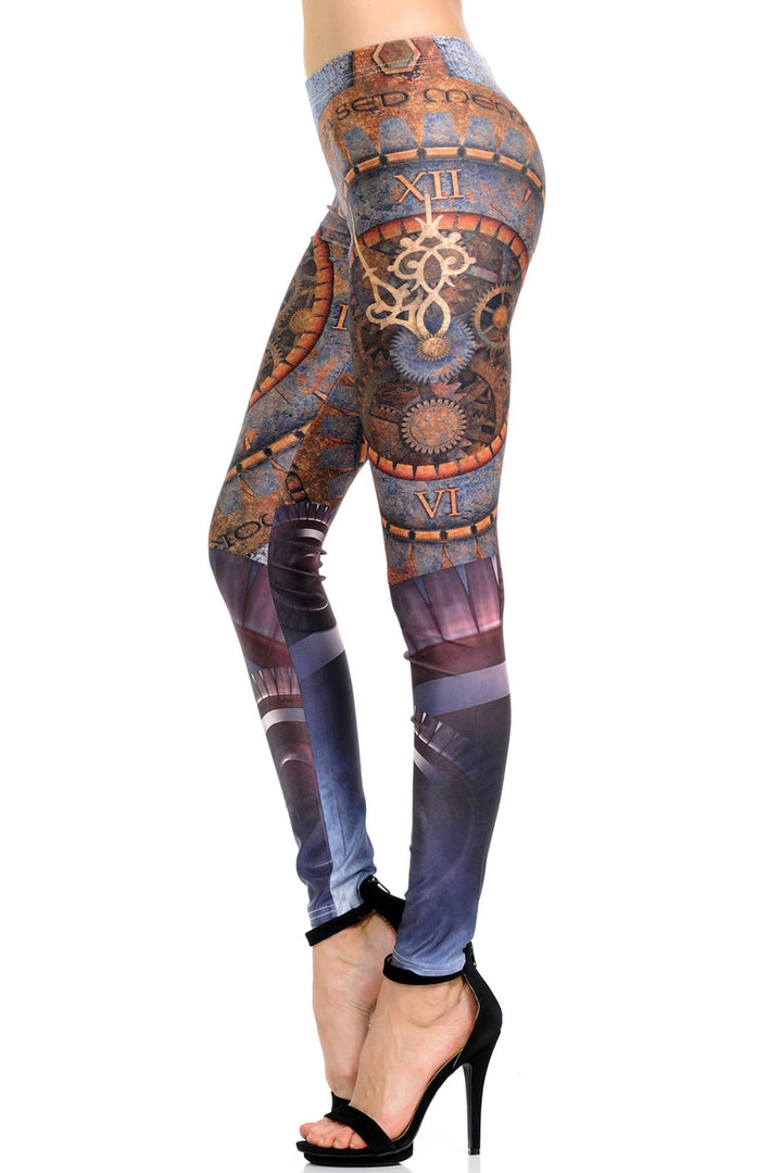Premium Graphic Print Romanus Steampunk Leggings