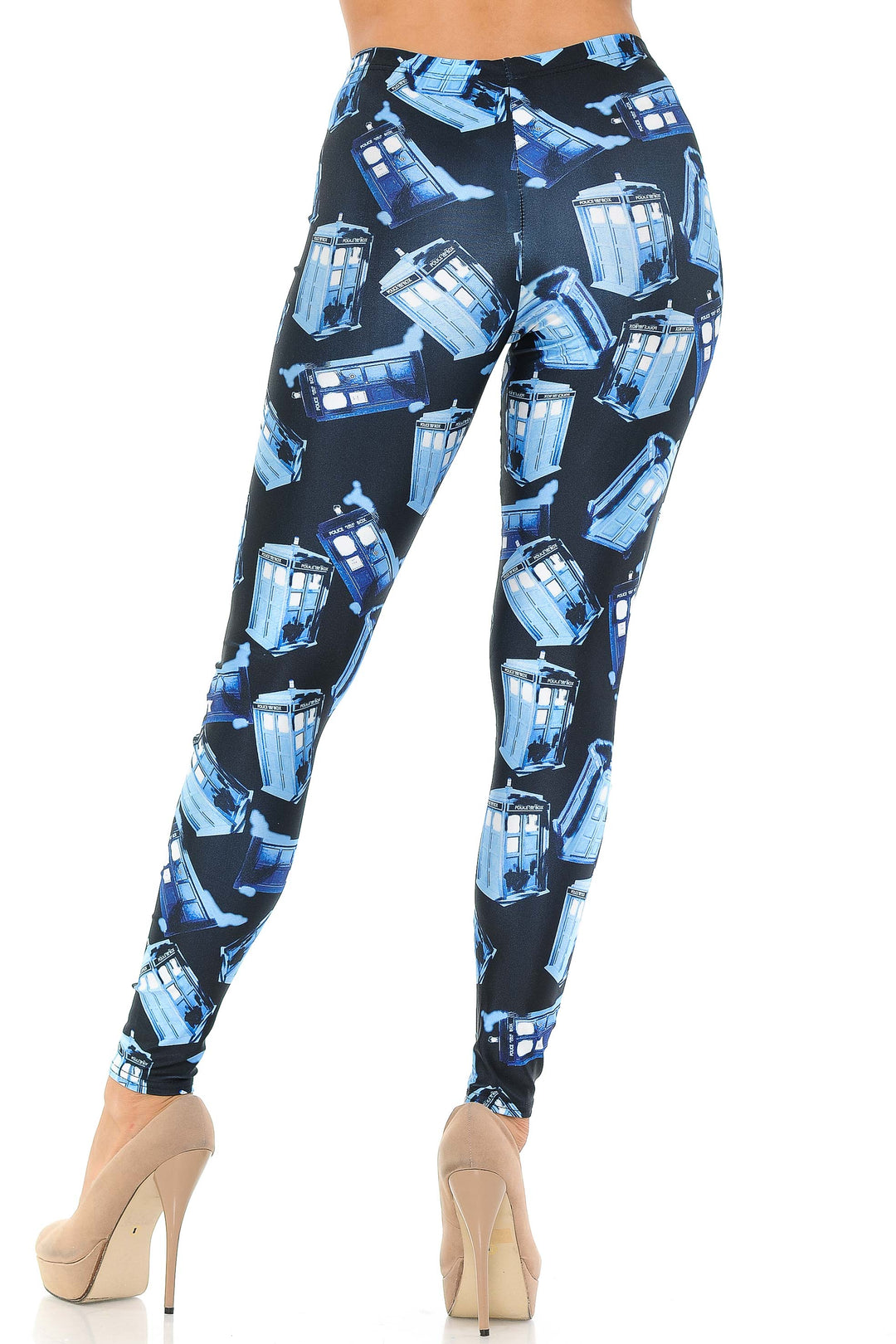 Graphic British Police Call Box Leggings