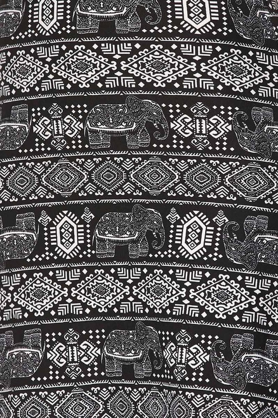 Buttery Soft Tribal Elephant Cross Back Dress