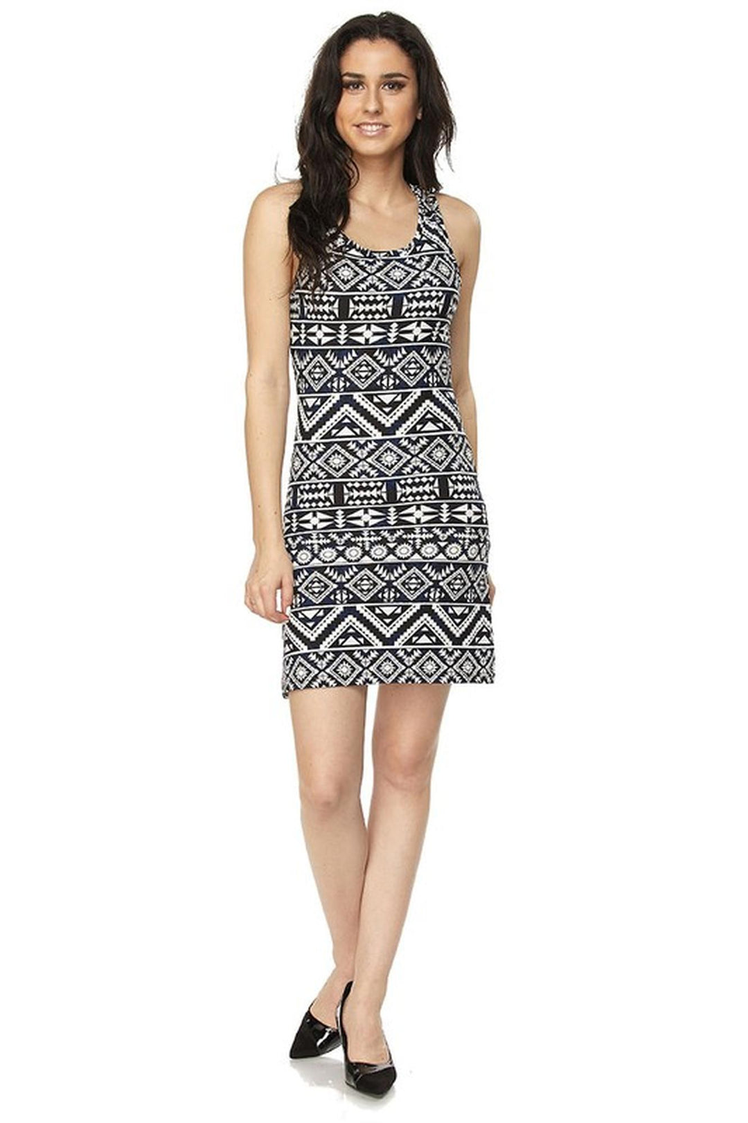 Buttery Soft Tribal Cross Back Dress