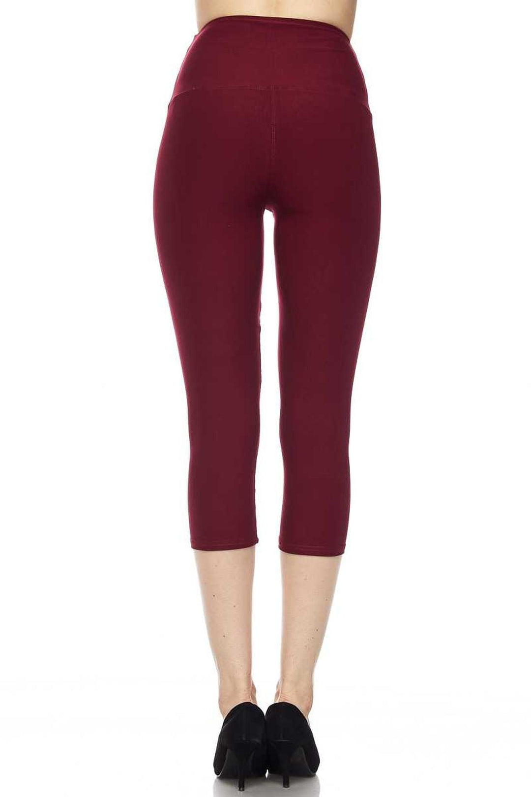 Buttery Smooth Basic Solid High Waisted Extra Plus Size Capris - 5 Inch - 3X-5X - New Mix