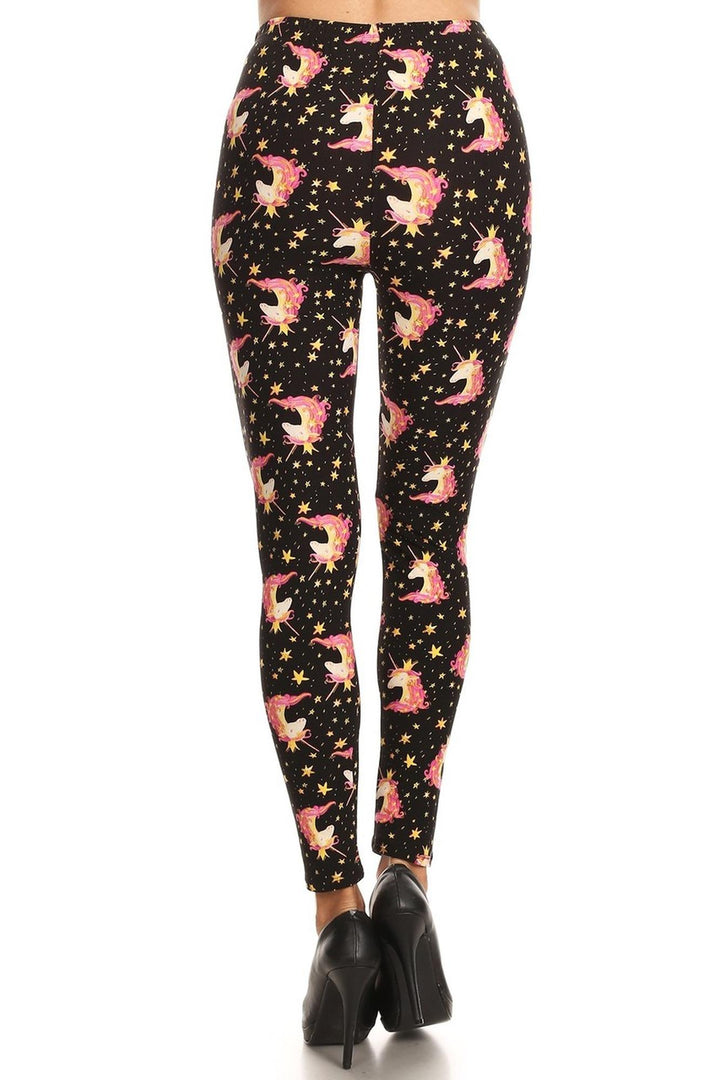 Buttery Smooth Twinkle Unicorn Extra Plus Size Leggings - 3X-5X