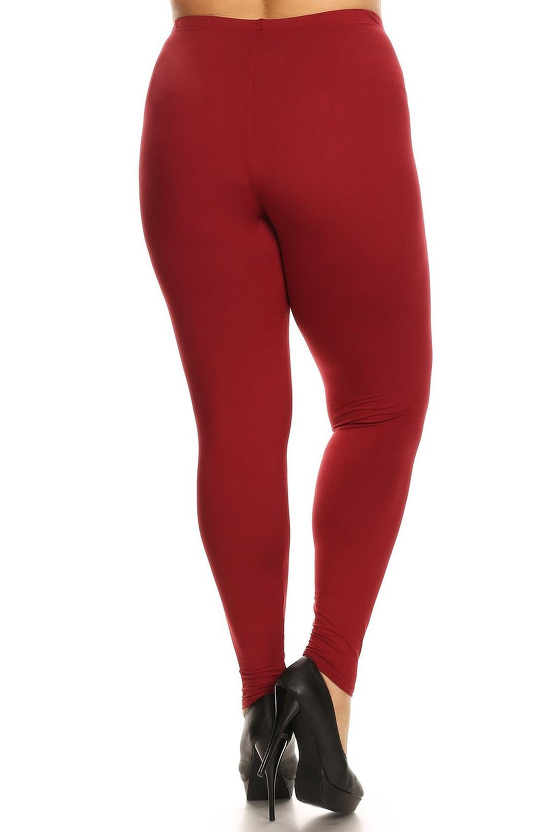 Buttery Smooth Plus Size Basic Solid Leggings - 3X-5X