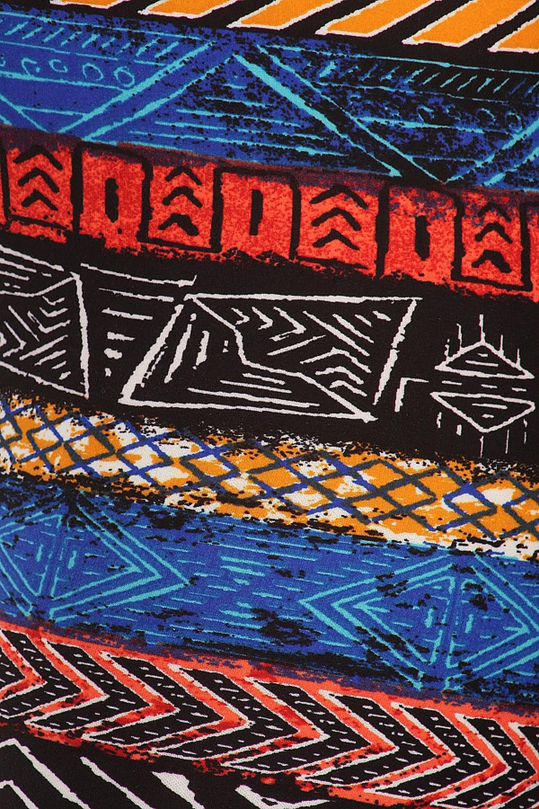 Buttery Smooth Tulum Tribal Extra Plus Size Leggings - 3X-5X
