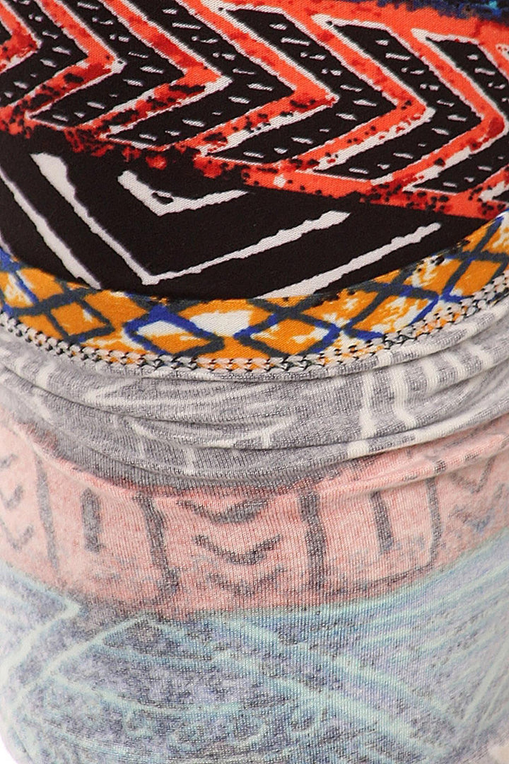Buttery Smooth Tulum Tribal Extra Plus Size Leggings - 3X-5X