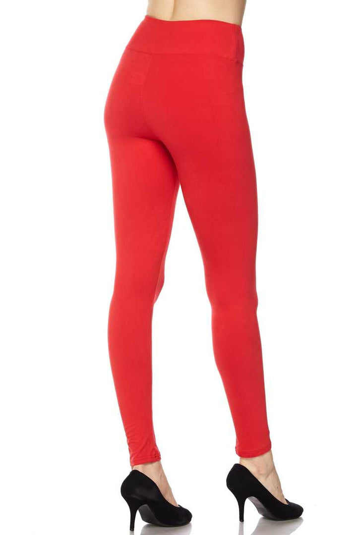 Buttery Smooth Solid Basic High Waisted Extra Plus Size Leggings - 3X-5X - New Mix