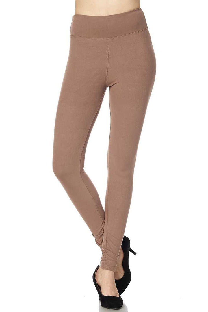 Buttery Smooth Solid Basic High Waisted Extra Plus Size Leggings - 3X-5X - New Mix