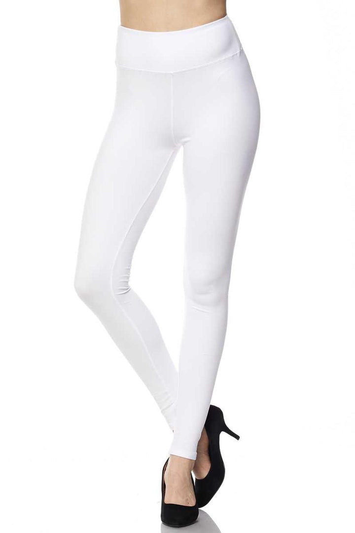 Buttery Smooth Solid Basic High Waisted Extra Plus Size Leggings - 3X-5X - New Mix