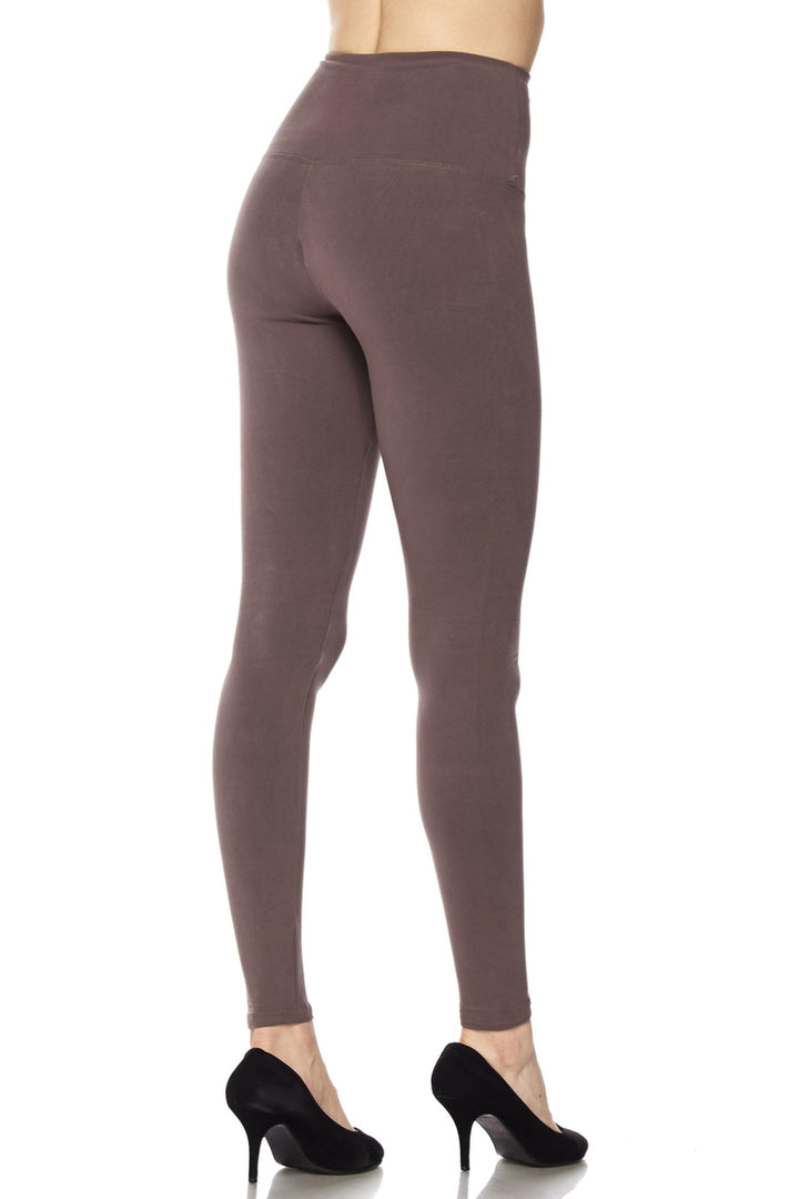 Buttery Smooth Solid Basic High Waisted Extra Plus Size Leggings - 5 Inch - 3X-5X