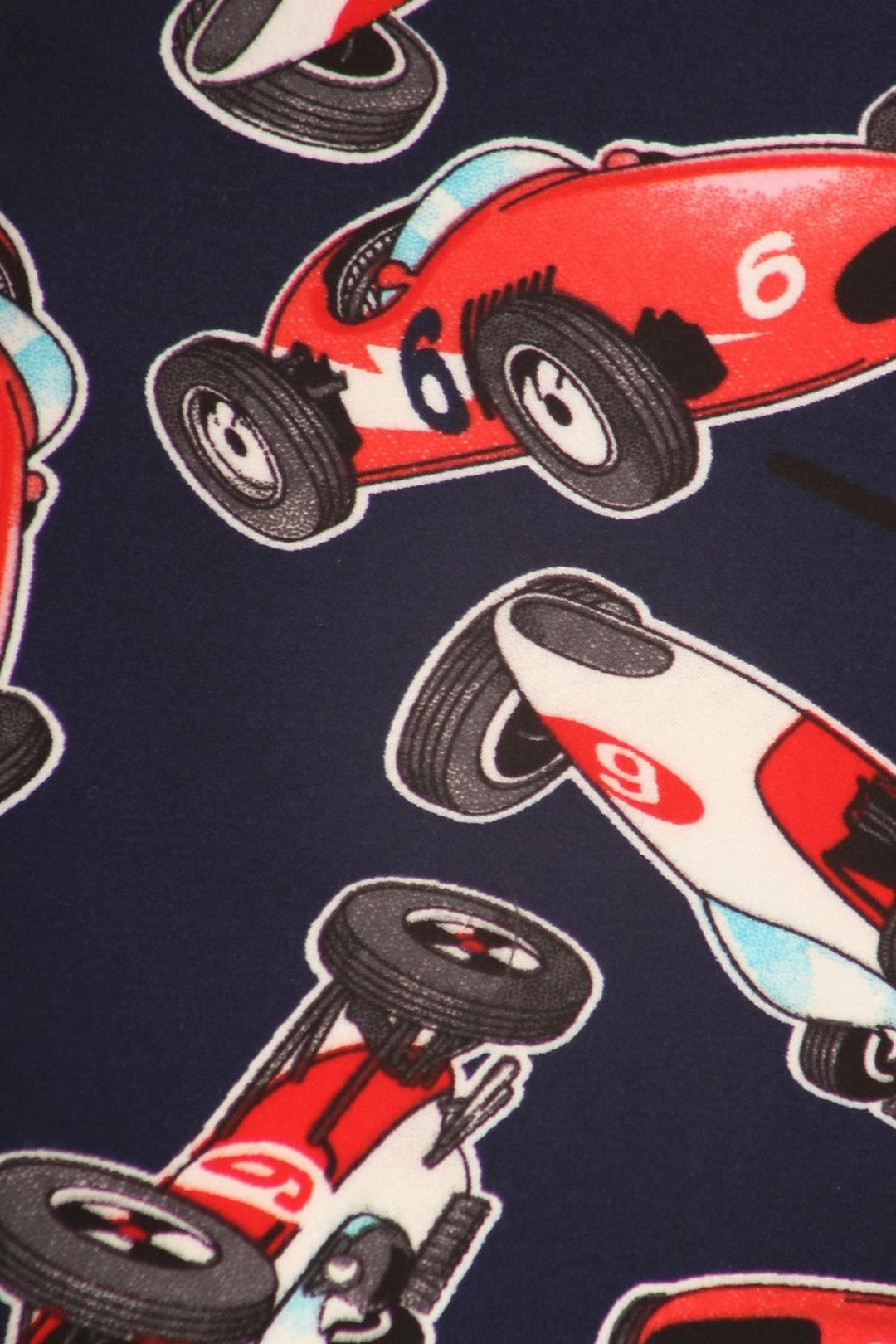 Buttery Smooth Retro Race Car Extra Plus Size Leggings - 3X-5X