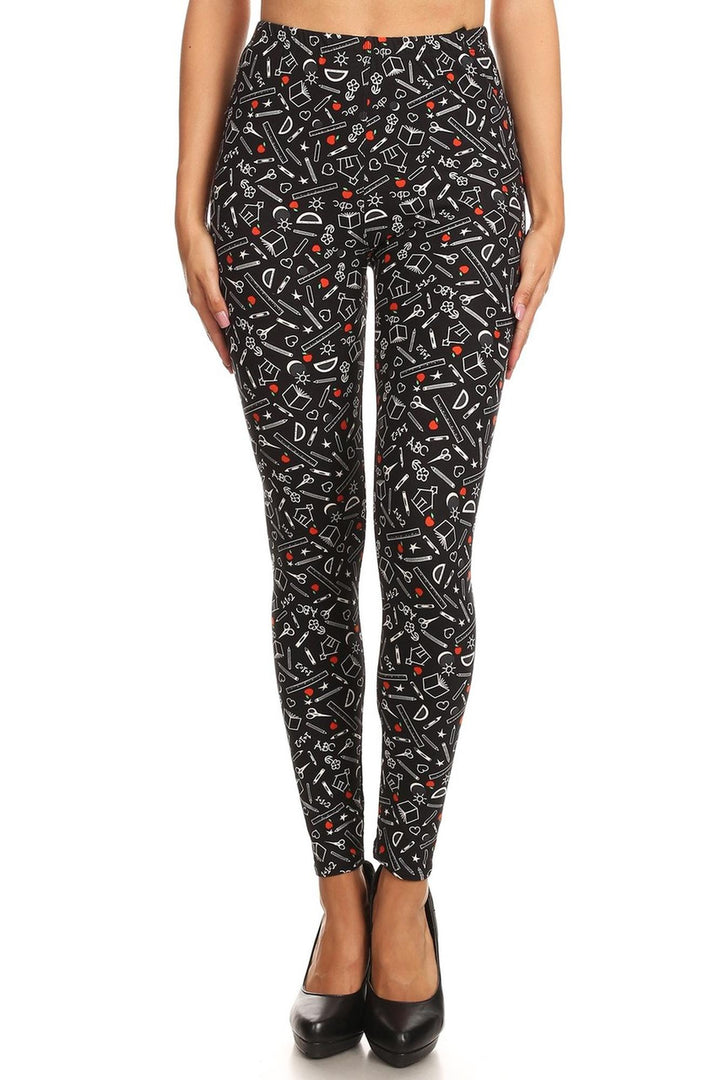 Buttery Smooth College Student Extra Plus Size Leggings - 3X-5X