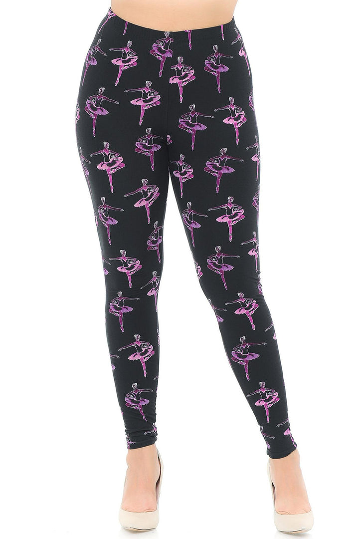 Buttery Smooth Ballerina Extra Extra Plus Size Leggings - 3X-5X