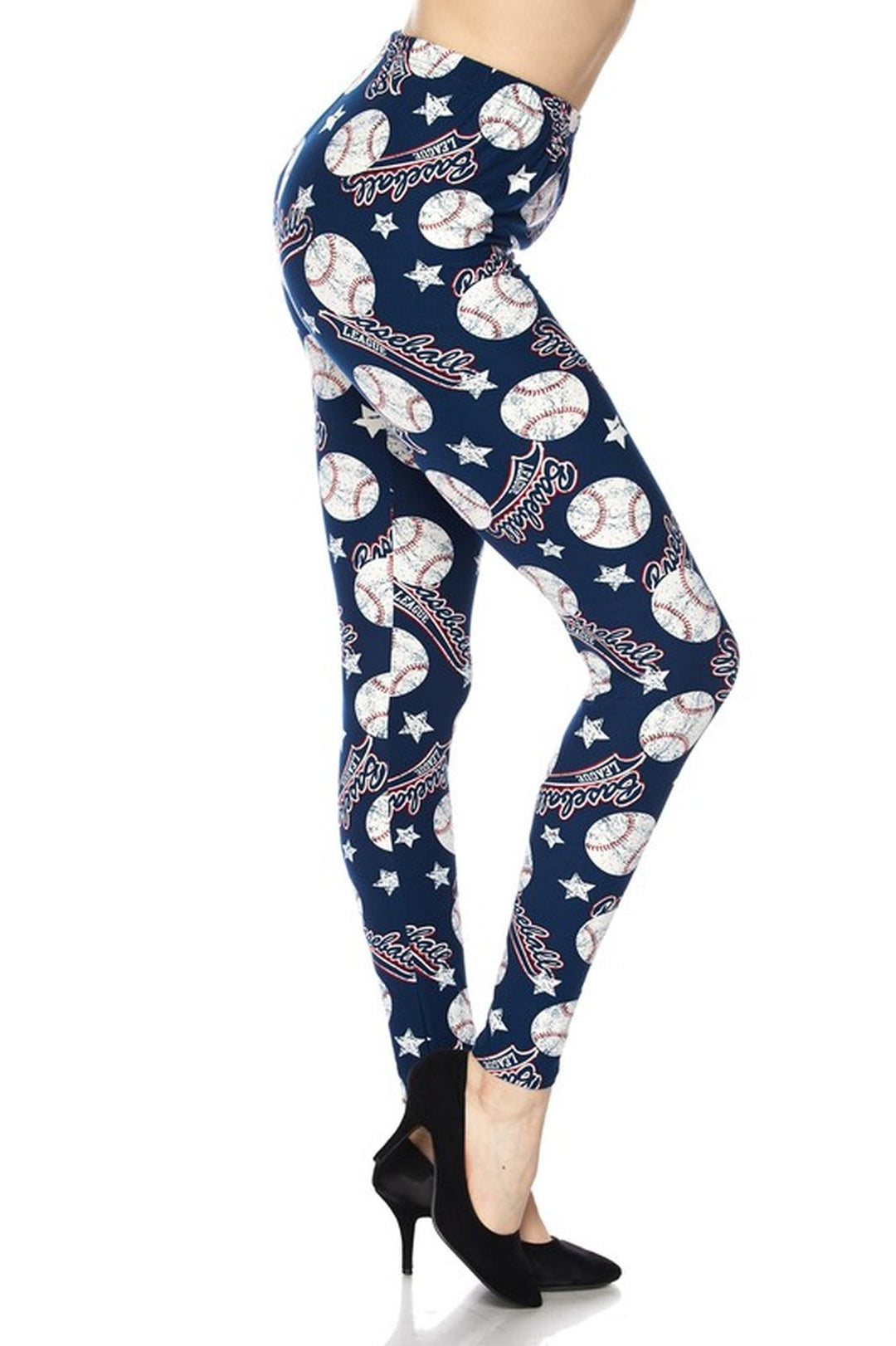 Buttery Smooth Major League Baseball Extra Plus Size Leggings - 3X-5X