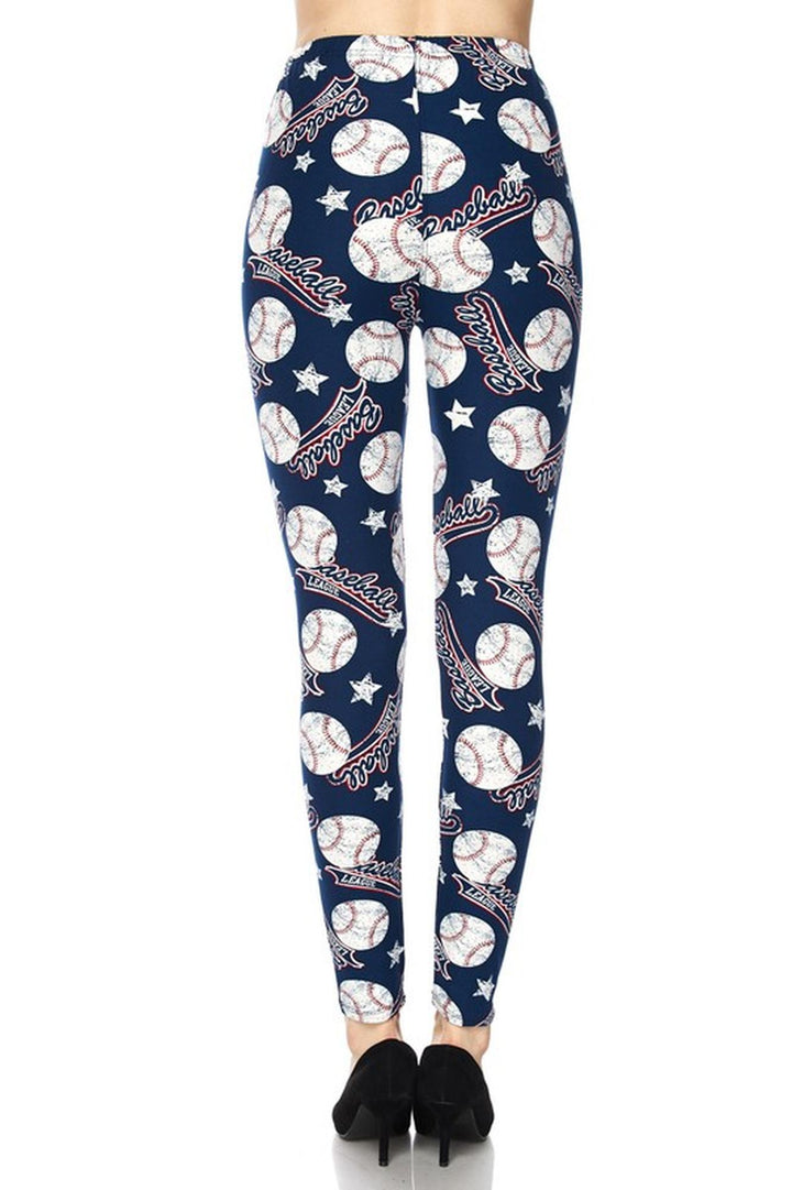 Buttery Smooth Major League Baseball Extra Plus Size Leggings - 3X-5X