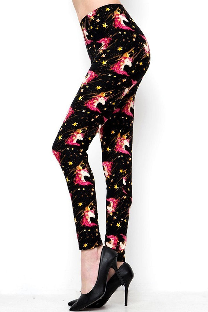 Buttery Smooth Twinkle Unicorn Extra Plus Size Leggings - 3X - 5X