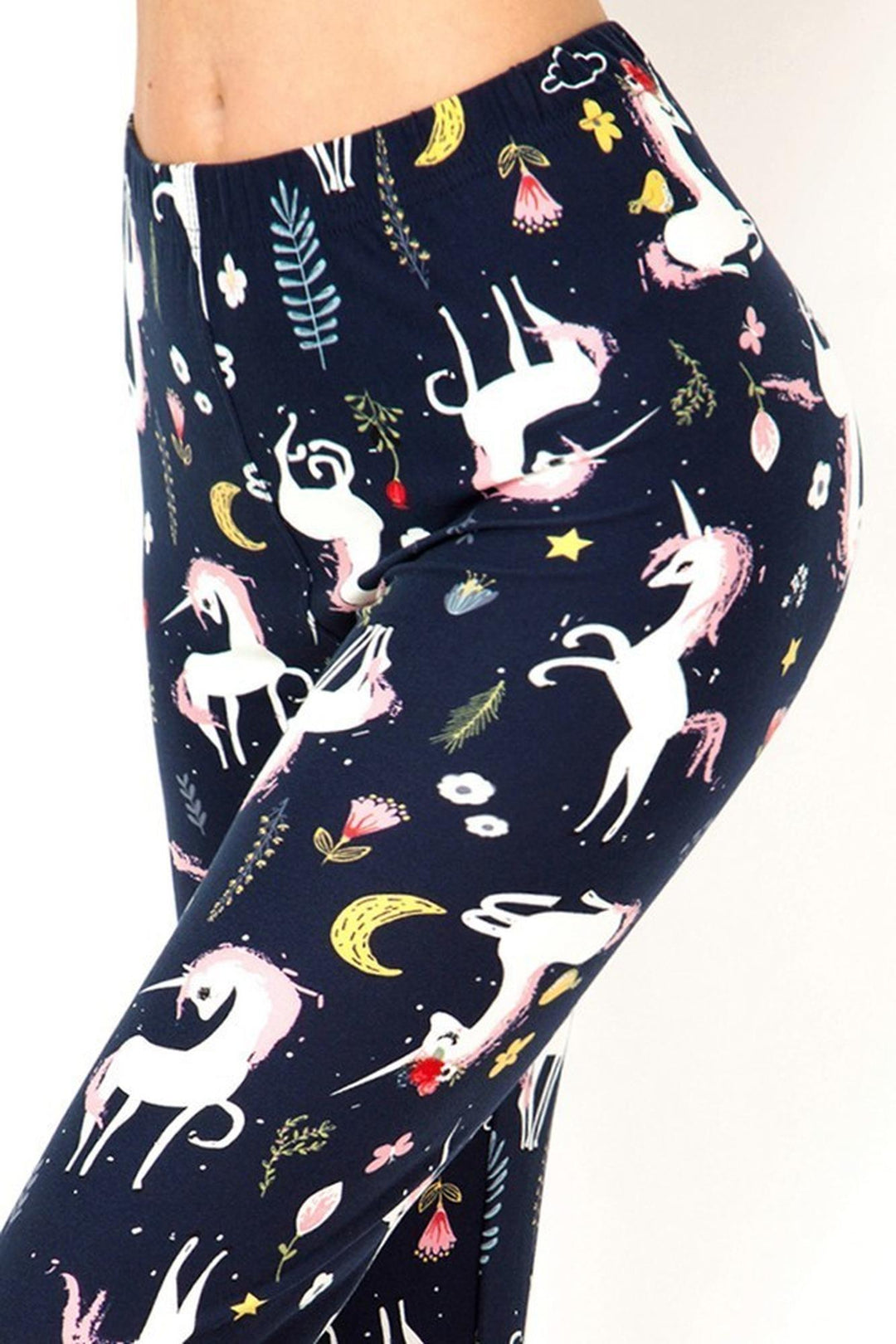 Buttery Smooth Moonlight Unicorn Extra Plus Size Leggings - 3X - 5X