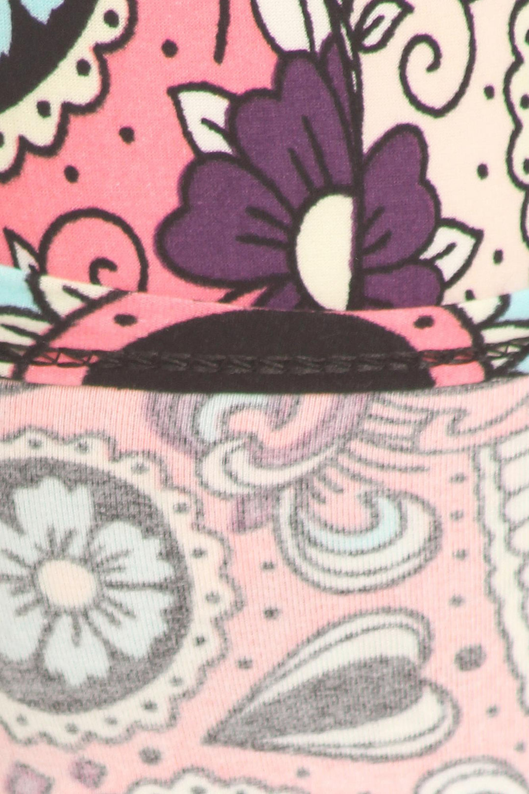 Buttery Smooth Pastel Sugar Skull Extra Plus Size Leggings - 3X-5X