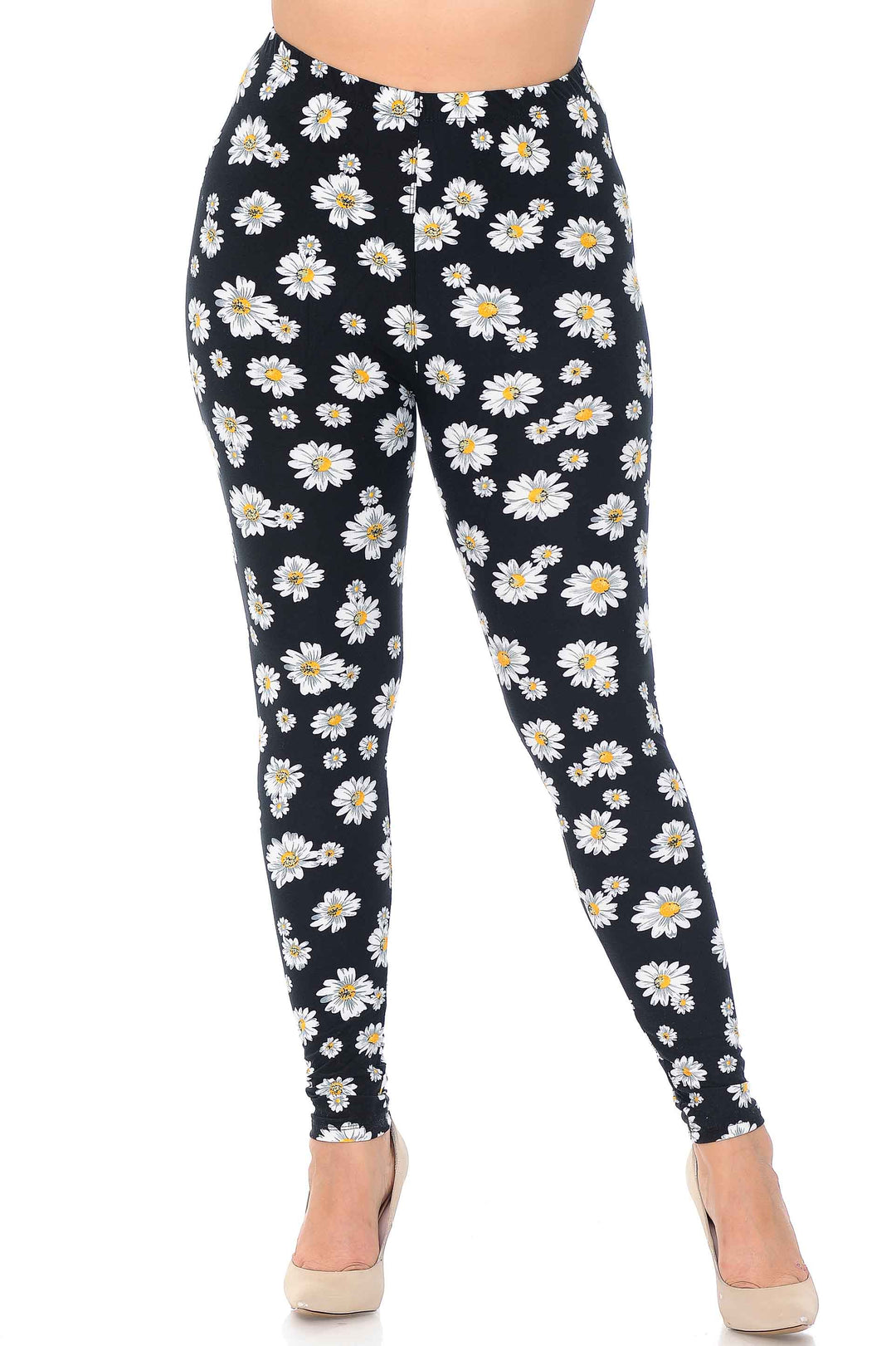 Buttery Smooth Daisy Extra Plus Size Leggings - 3X-5X