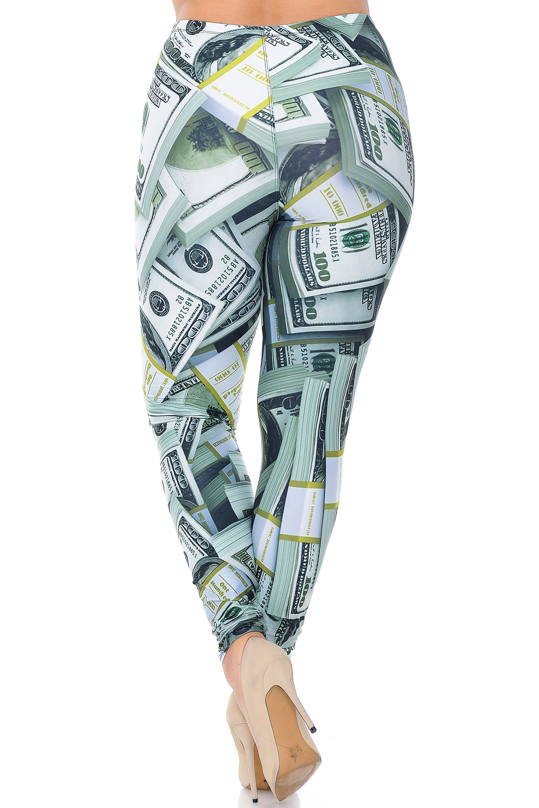 Creamy Soft Cash Money Extra Plus Size Leggings - 3X-5X - USA Fashion