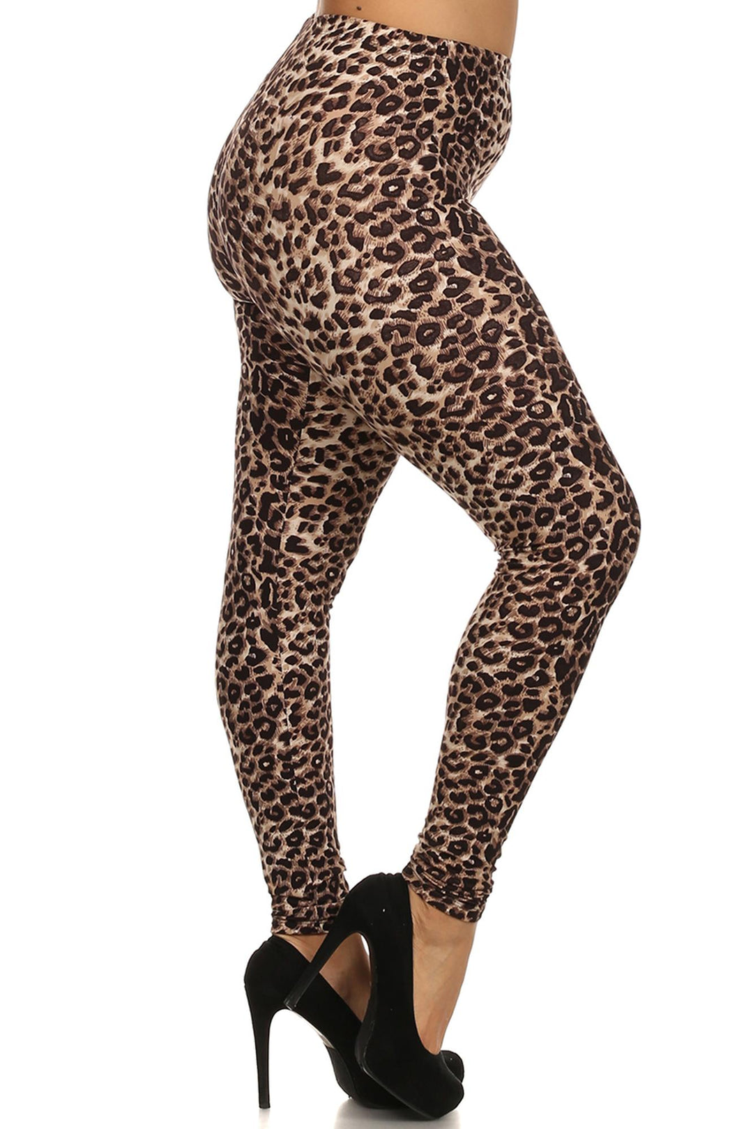 Buttery Smooth Feral Cheetah Extra Extra Plus Size Leggings - 3X-5X