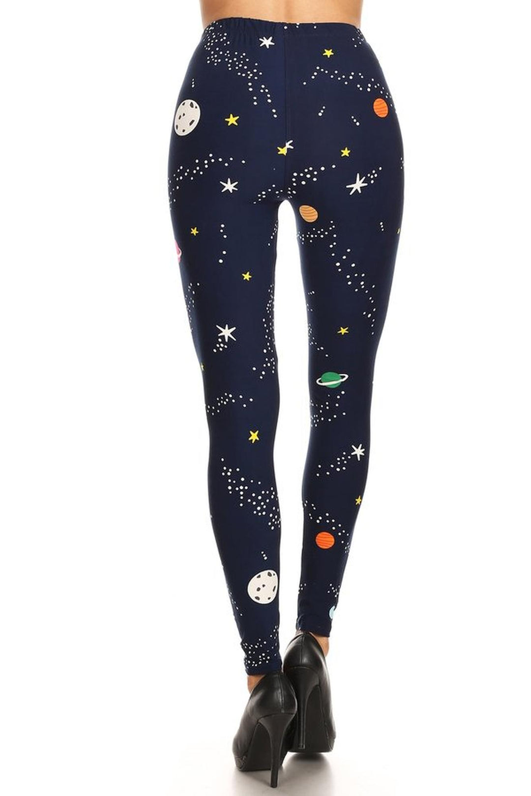 Buttery Smooth Outer Space Extra Plus Size Leggings - 3X-5X