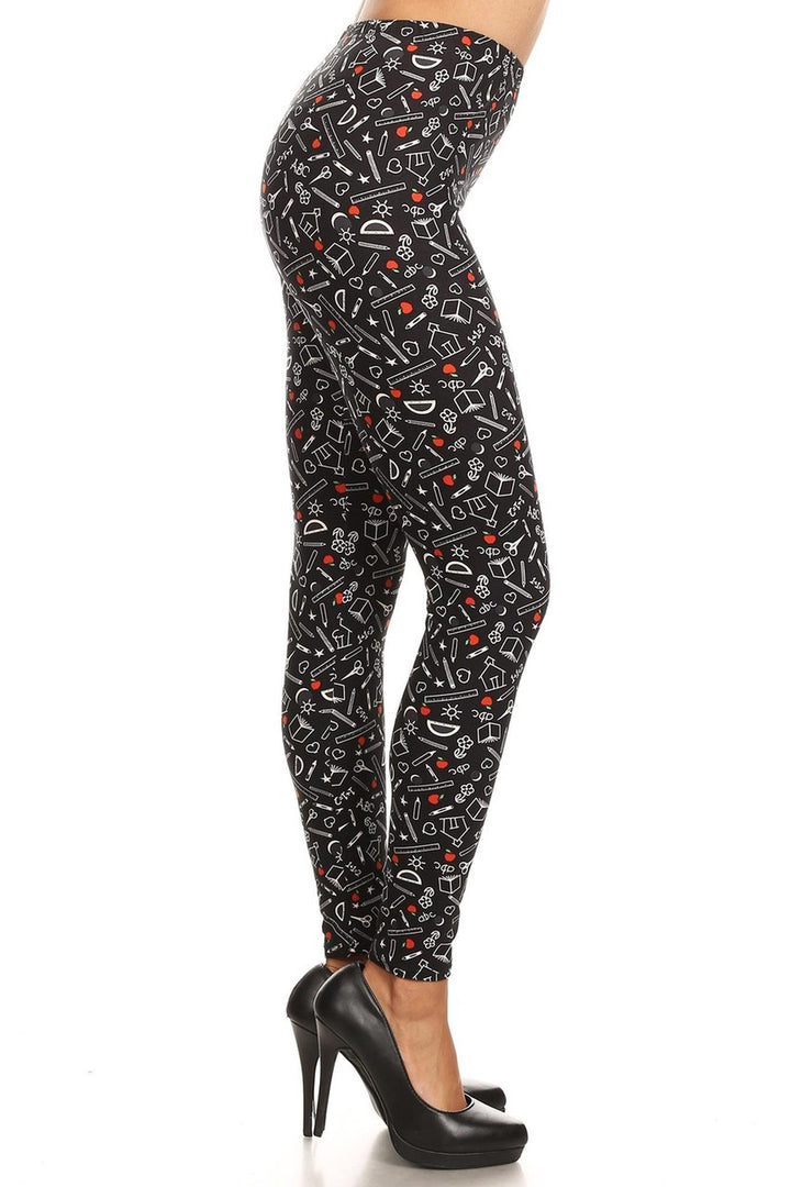 Buttery Smooth College Student Extra Plus Size Leggings - 3X-5X