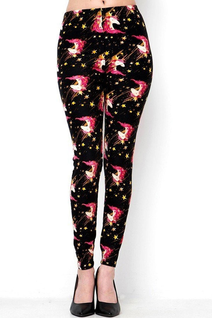 Buttery Smooth Twinkle Unicorn Extra Plus Size Leggings - 3X - 5X