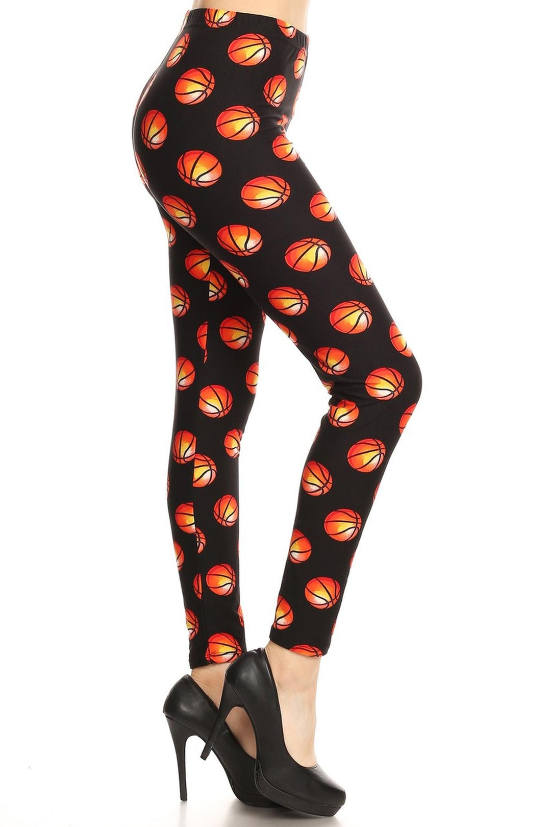 Buttery Smooth Basketball Extra Plus Size Leggings - 3X-5X