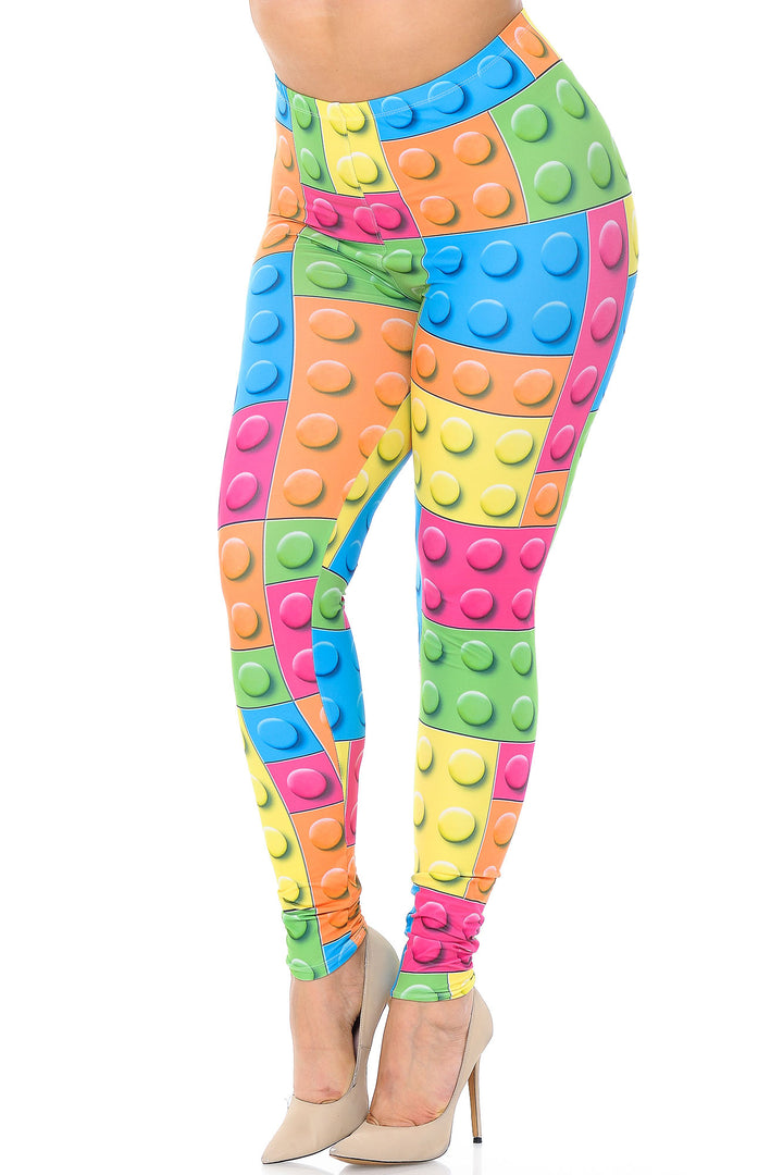 Creamy Soft Lego Extra Extra Plus Size Leggings - 3X-5X - USA Fashion