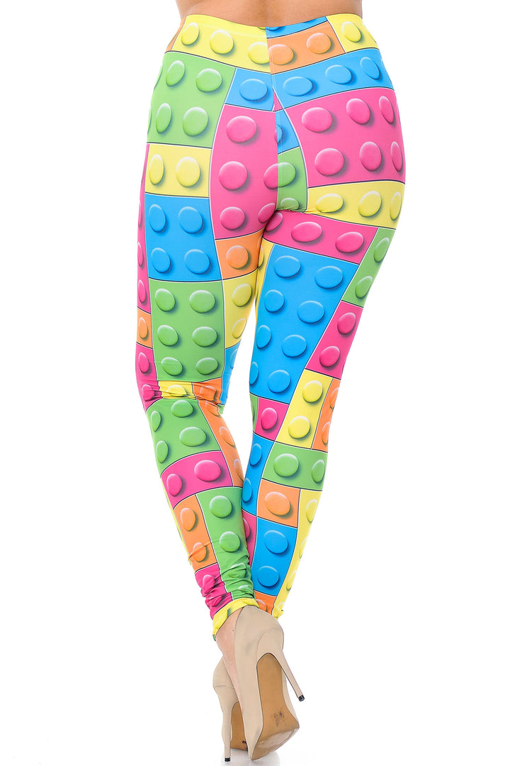 Creamy Soft Lego Extra Extra Plus Size Leggings - 3X-5X - USA Fashion
