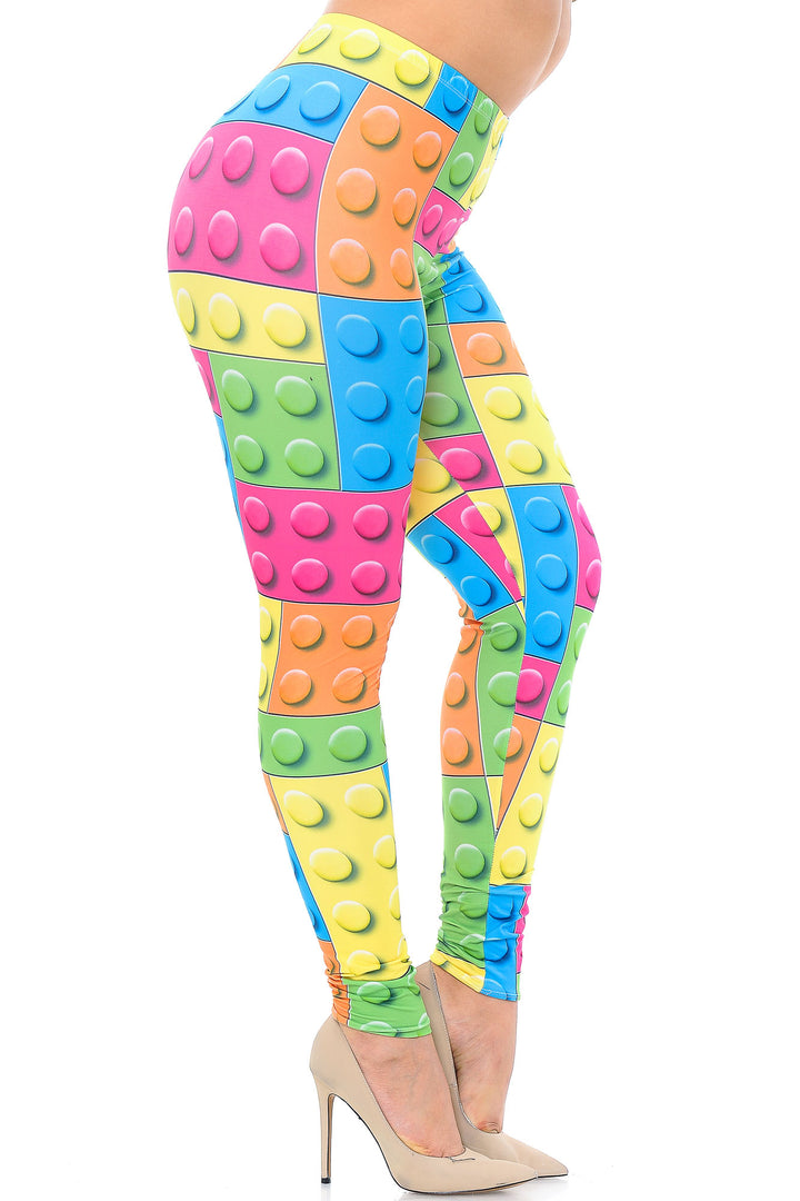 Creamy Soft Lego Extra Extra Plus Size Leggings - 3X-5X - USA Fashion