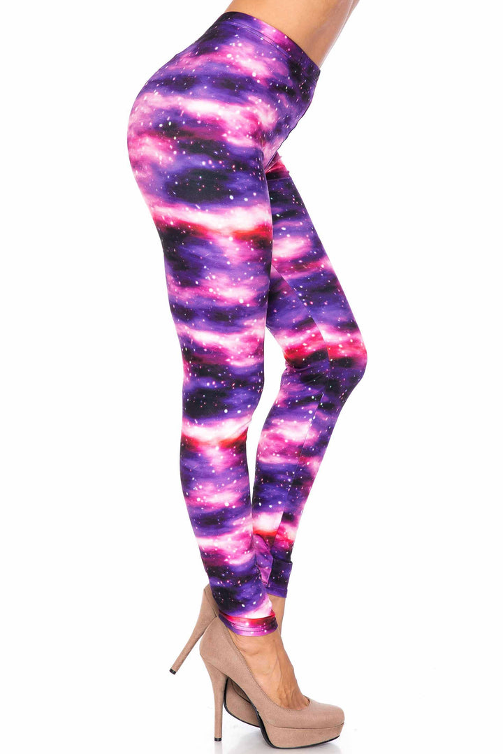 Creamy Soft Purple Mist Extra Plus Size Leggings - 3X-5X - USA Fashion