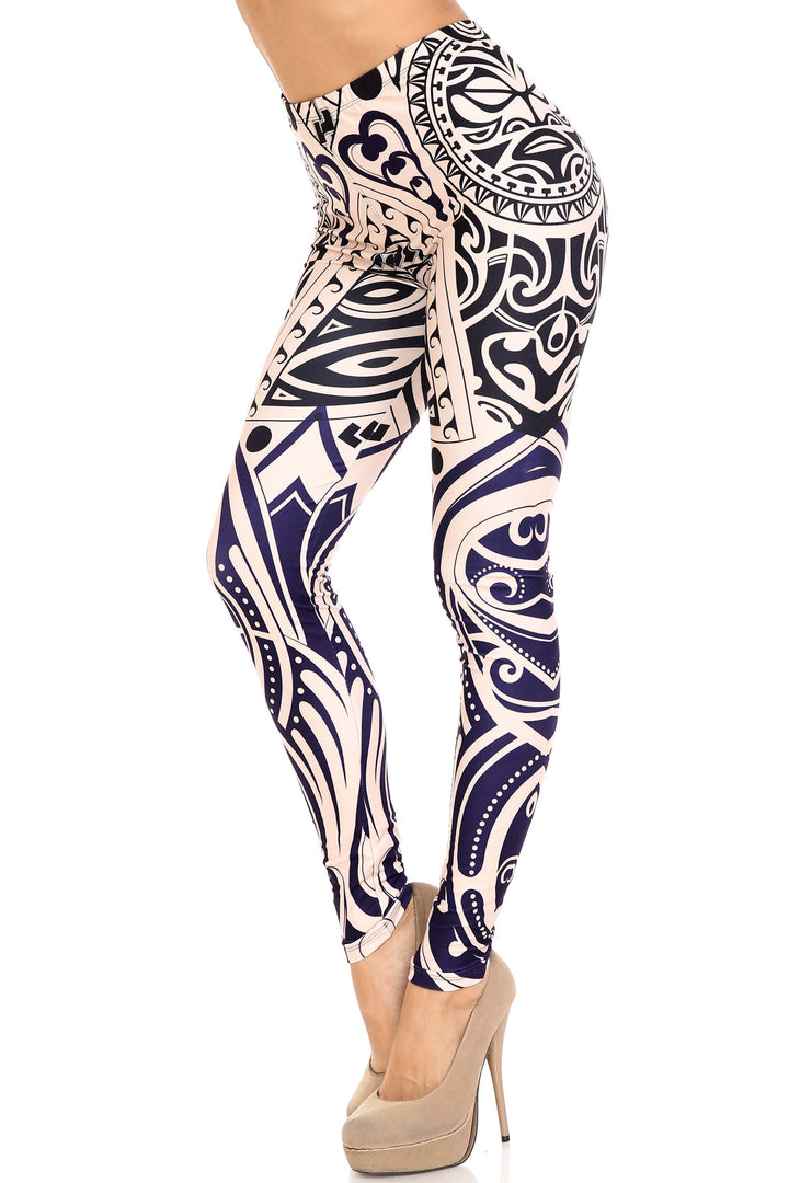 Creamy Soft Valhalla Extra Plus Size Leggings - 3X-5X - USA Fashion