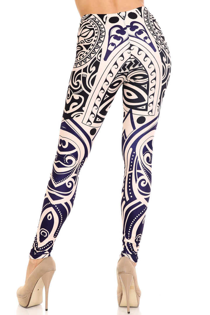 Creamy Soft Valhalla Extra Plus Size Leggings - 3X-5X - USA Fashion