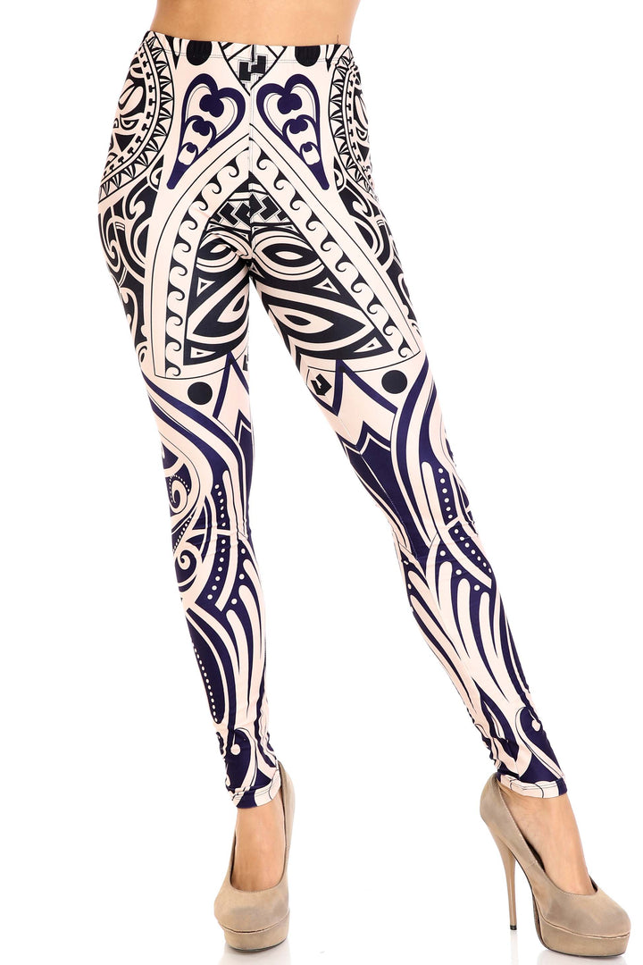 Creamy Soft Valhalla Extra Plus Size Leggings - 3X-5X - USA Fashion