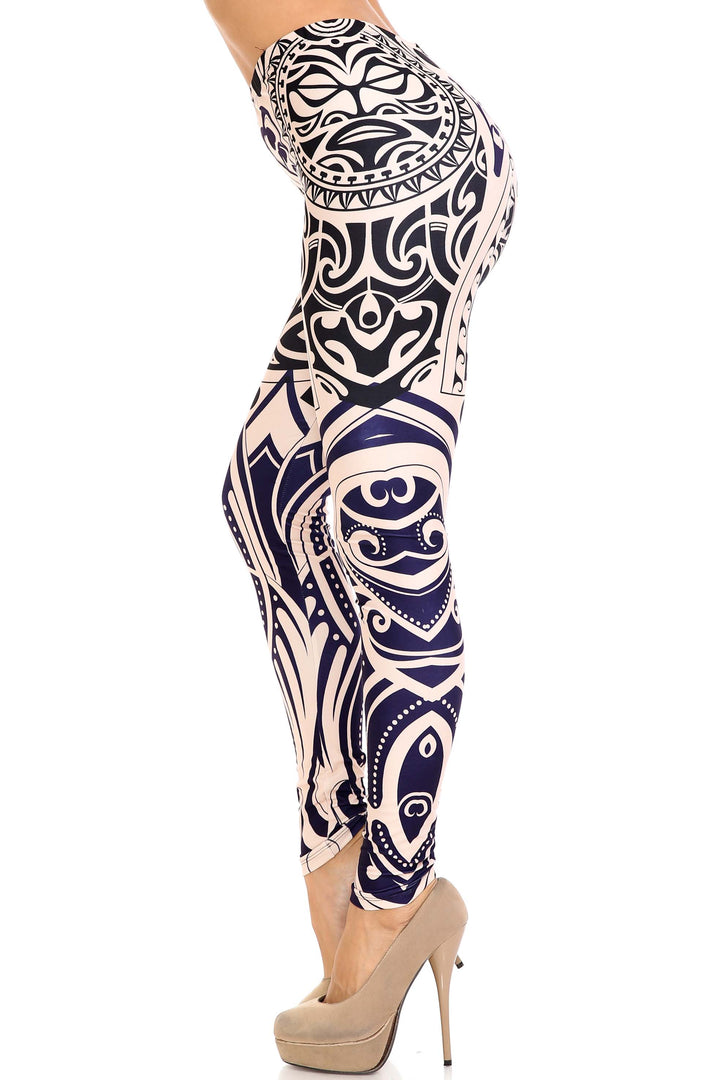 Creamy Soft Valhalla Extra Plus Size Leggings - 3X-5X - USA Fashion