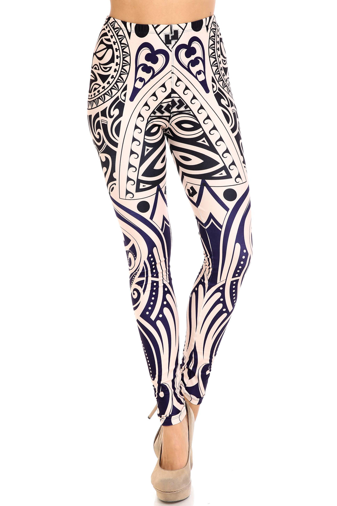 Creamy Soft Valhalla Extra Plus Size Leggings - 3X-5X - USA Fashion