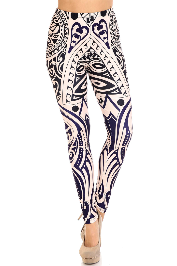 Creamy Soft Valhalla Extra Plus Size Leggings - 3X-5X - USA Fashion