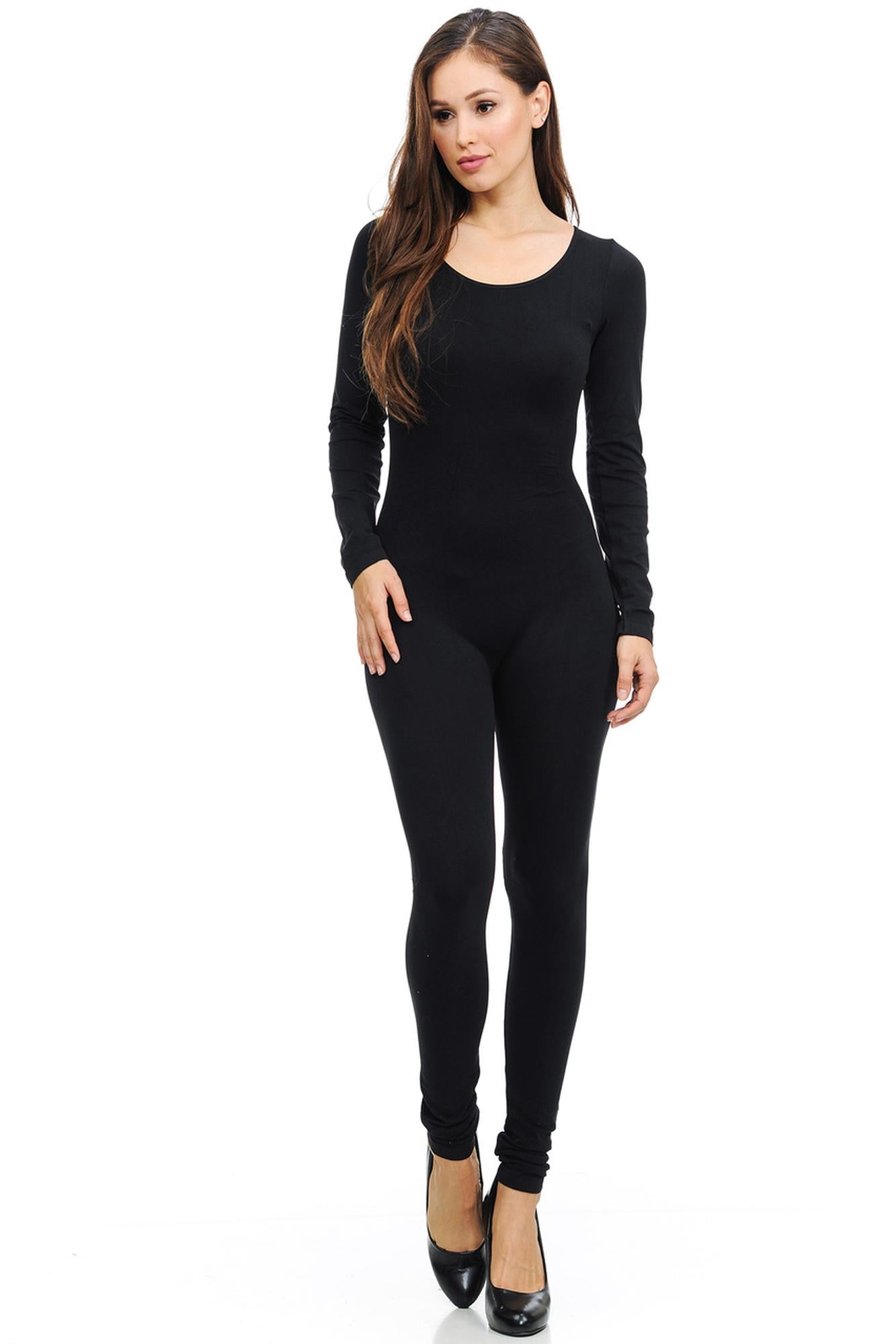 Basic Full Nylon Spandex Jumpsuit
