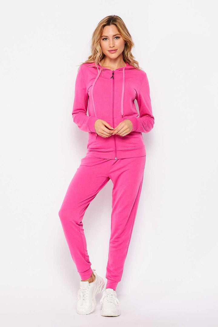 2 Piece French Terry Joggers and Hoodie Set