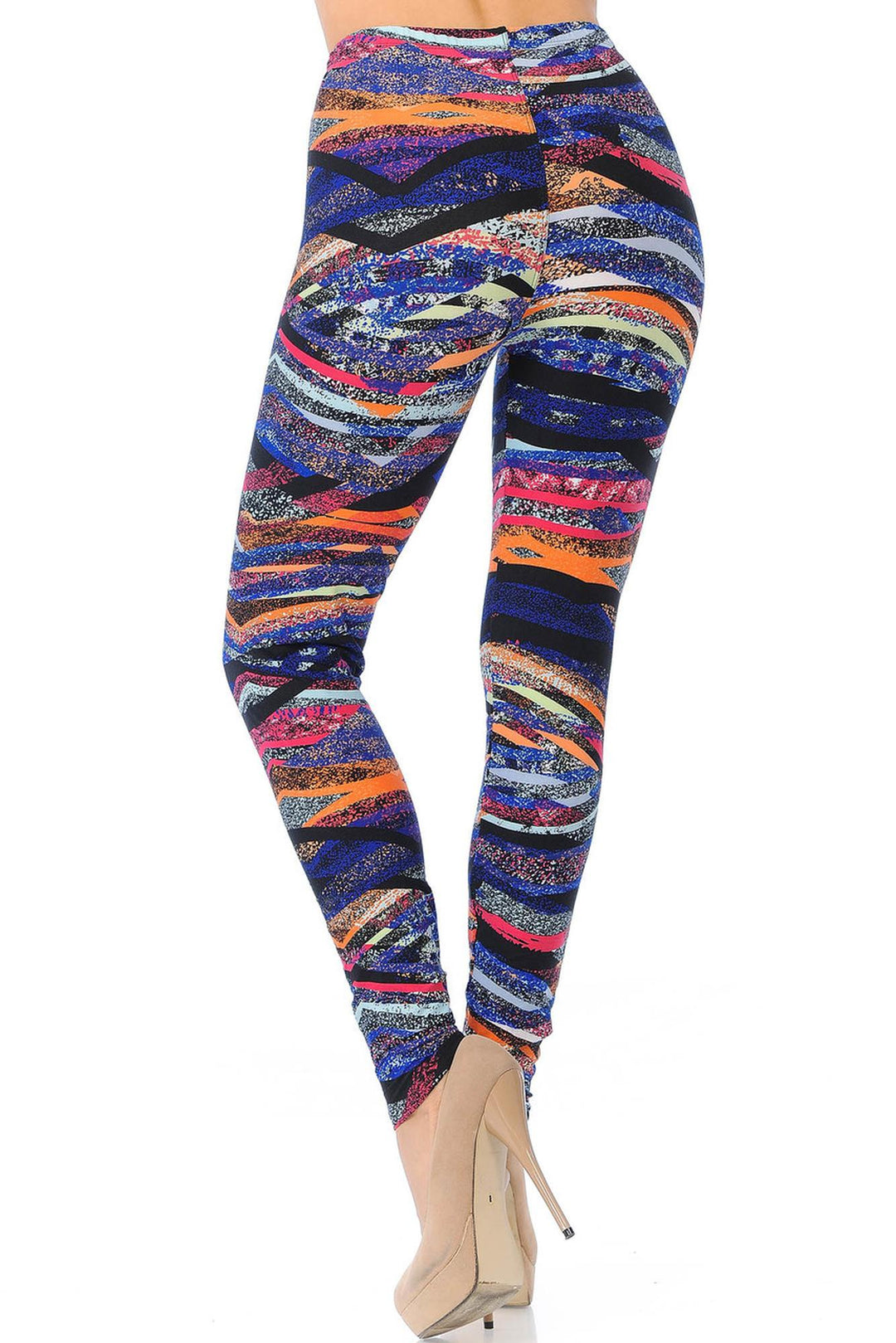 Buttery Smooth Colorful Bands Leggings