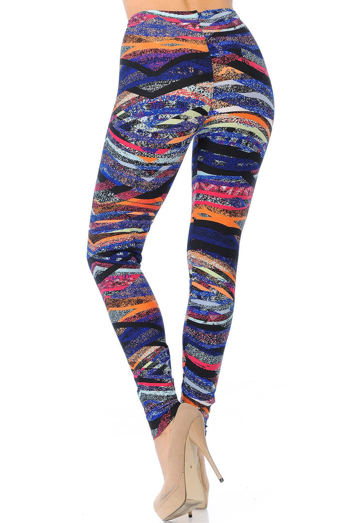 Buttery Smooth Colorful Bands Leggings