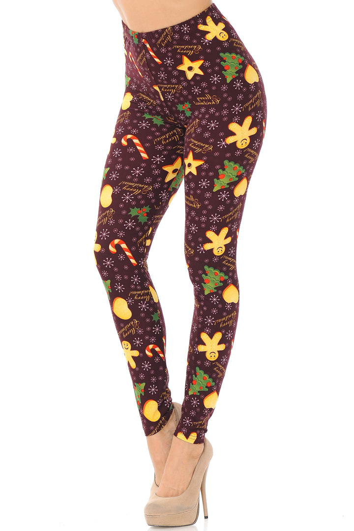 Buttery Smooth Merry Christmas Treats and Cookies Leggings