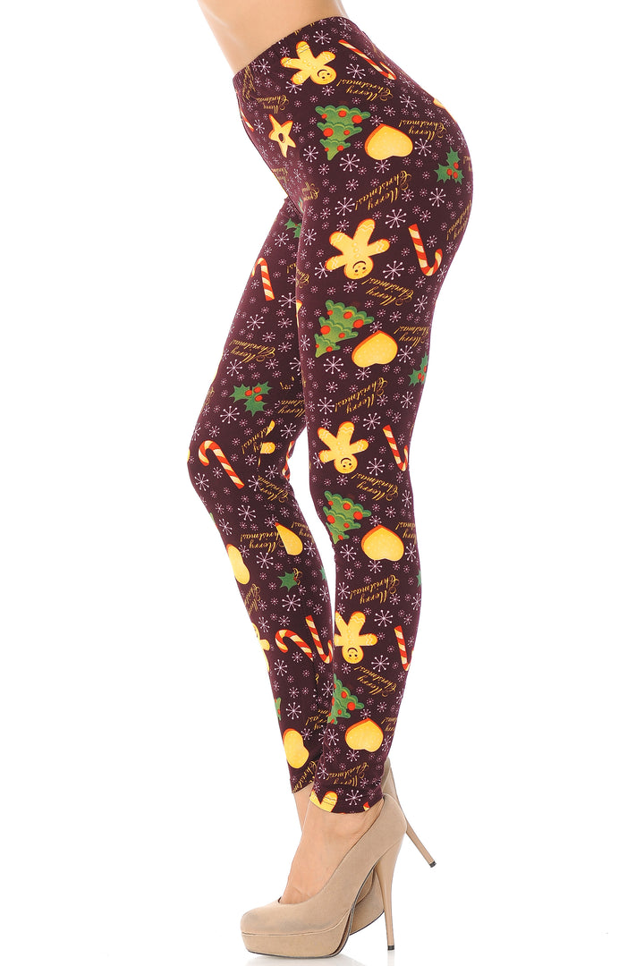 Buttery Smooth Merry Christmas Treats and Cookies Leggings