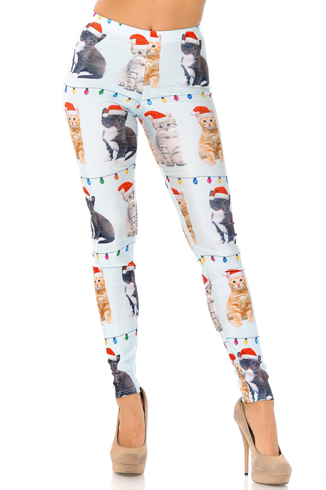 Cats in Hats Christmas Leggings