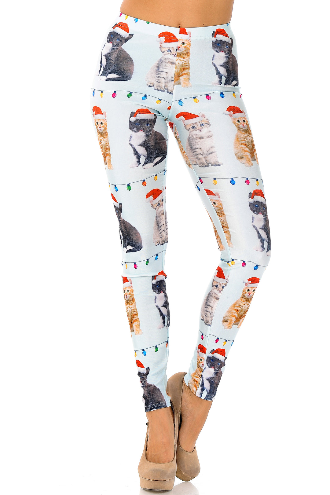 Cats in Hats Christmas Leggings