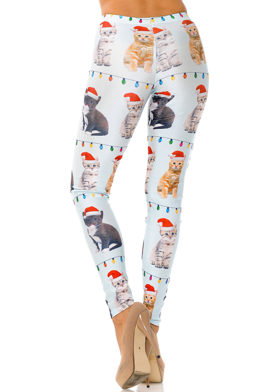 Cats in Hats Christmas Leggings
