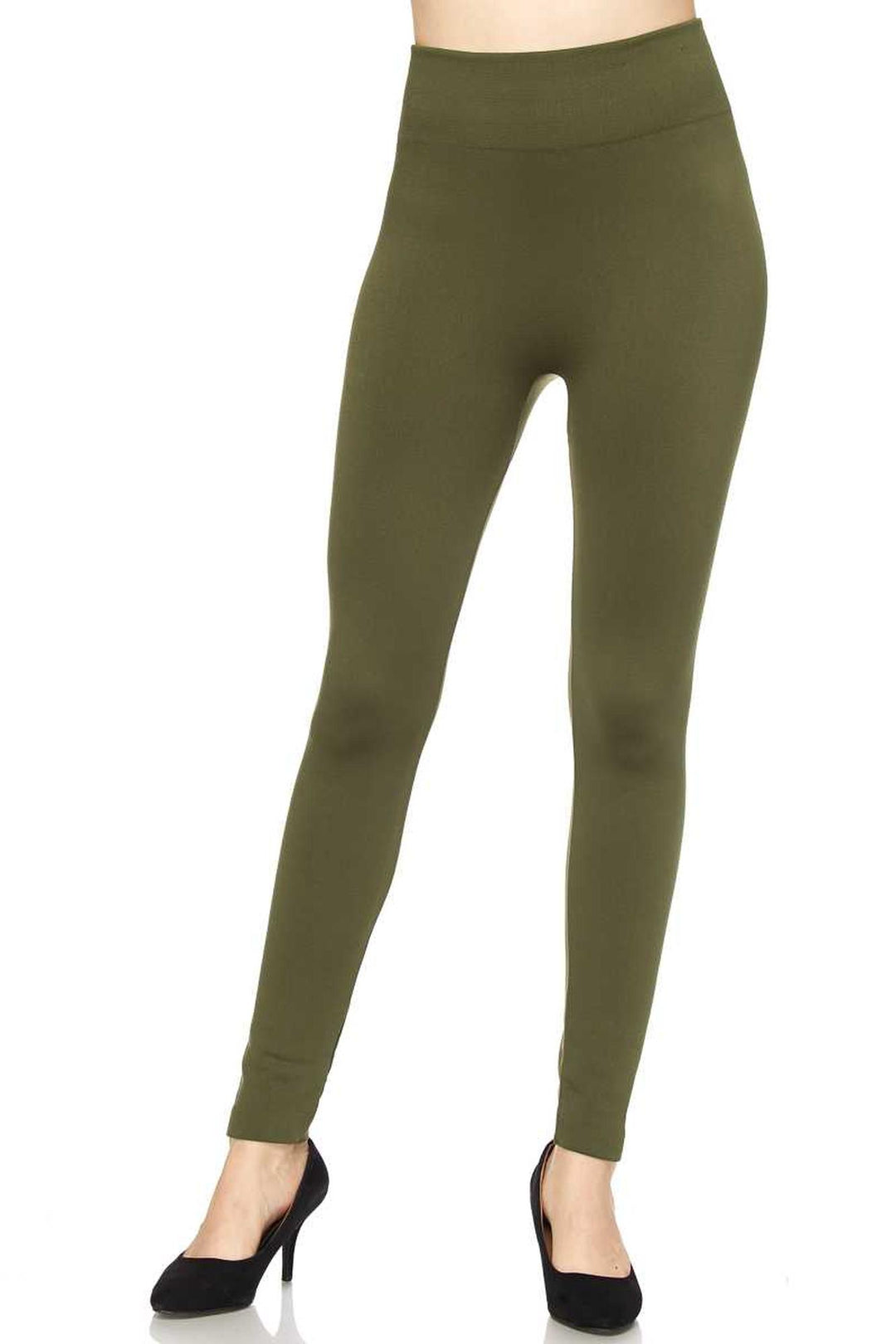 Fleece Lined Leggings - Anemone
